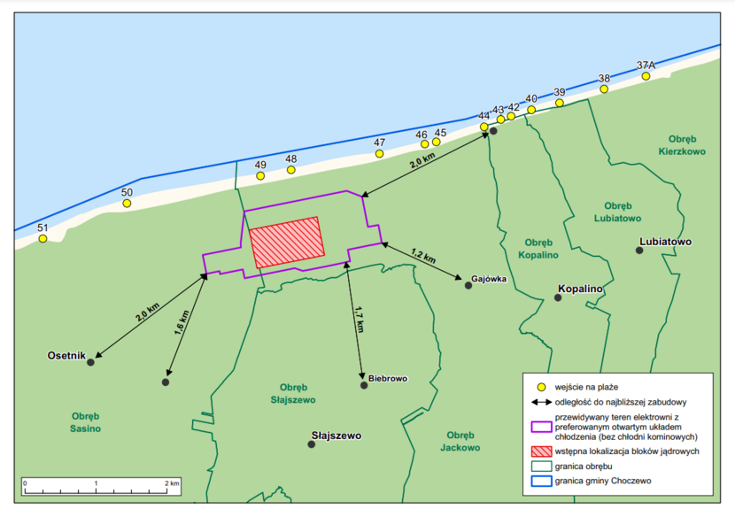 Mapa z lokalizacją Lubiatowo-Kopalino odległości od najbliższych miejscowości / autor: PEJ