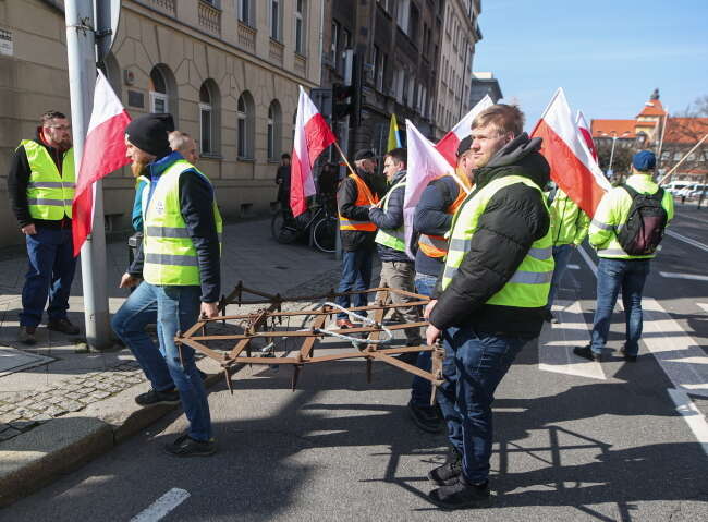 Protest rolników w Katowicach / autor: PAP/Michał Meissner