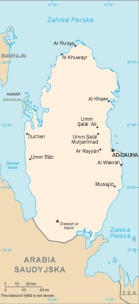 Kanał oddzielający państwa miały mieć 60 km długości i 200 m szerokości / autor: https://pl.wikipedia.org/wiki/Katar