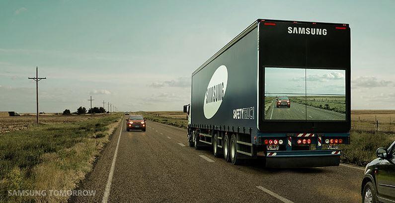 Transparentna ciężarówka / autor: Samsung