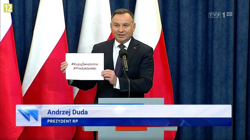 Prezydent Andrzej Duda / autor: screen z 