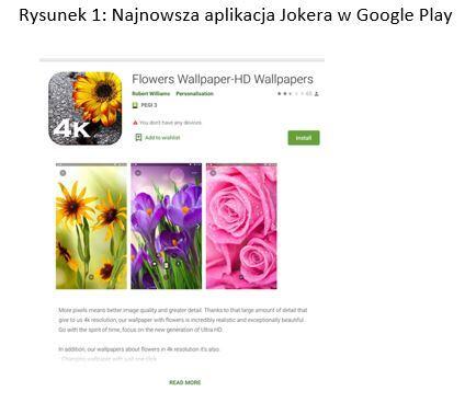 Najnowsza aplikacja Jokera w Google Play / autor: Mat.Pras.