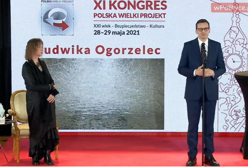 Ludwika Ogorzelec i premier Mateusz Morawiecki / autor: Polska Wielki Projekt