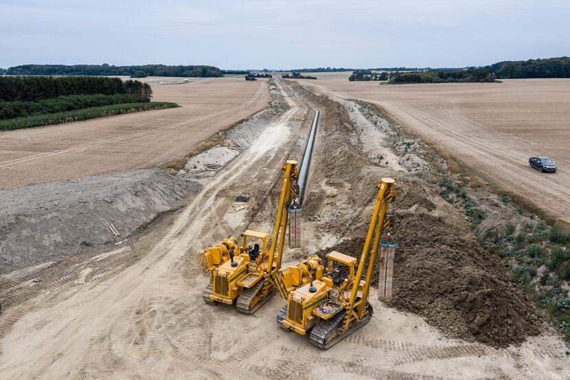 Zakopywanie gazociągu – zdjęcia z Zelandii / autor: materiały prasowe Baltic Pipe / Energinet/Palle Peter Skov