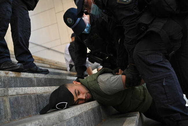 Lockdown w Australii, protesty / autor: EPA/PAP