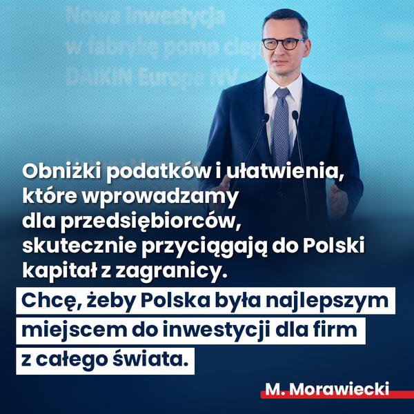 Polska najlepszym miejscem do inwestycji / autor: Mateusz Morawiecki/ Facebook