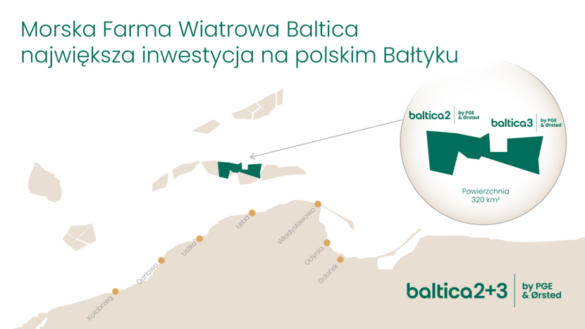 lokalizacja Morskiej Farmy Wiatrowej Baltica / autor: PAP