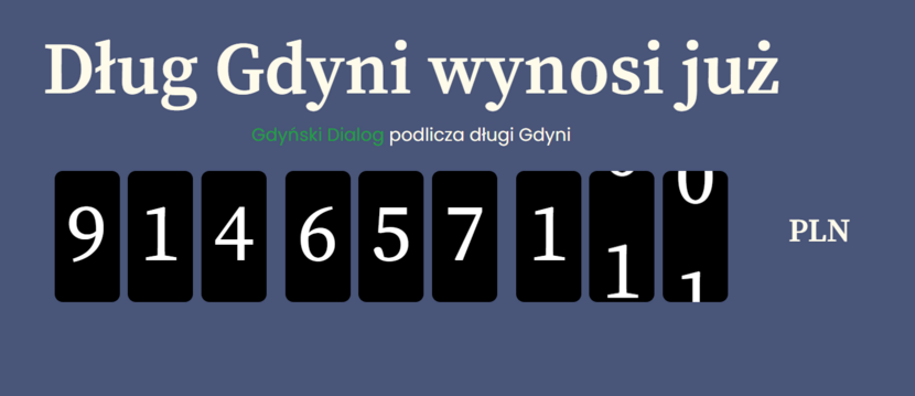 Dług Gdyni / autor: dluggdyni.pl
