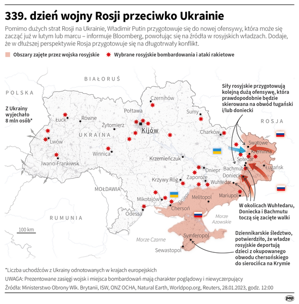 Ofensywa Putina / autor: Infografika PAP