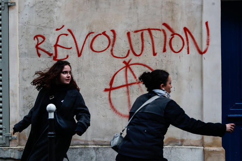 Protesty we Francji 17.04.2023 / autor: EPA/PAP