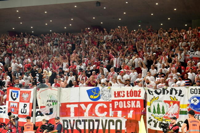 Nie zawiedli polscy kibice, którzy pojawiali się licznie na trybunach meczu eliminacyjnego piłkarskich mistrzostw Europy z Albanią / autor: PAP / Andrzej Lange