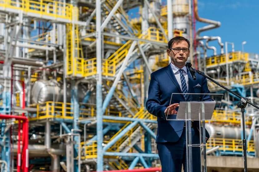 Prezes Daniel Obajtek w rafinerii Orlenu w Płocku, 12.06.2018 / autor: Fratria / Andrzej Skwarczyński