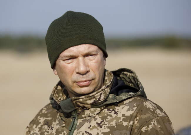 Nowym naczelnym dowódcą Sił Zbrojnych Ukrainy został generał Ołeksandr Syrski / autor: PAP/EPA/VITALII NOSACH