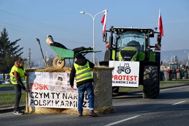 Protest rolników w Kielcach / autor: PAP/Piotr Polak